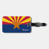 Arizona Bagagelabels, patriotic Arizona Flag Bagagelabel (Achterkant horizontaal)