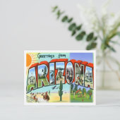 Arizona Big Letters Briefkaart (Staand voorkant)