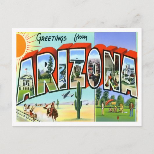 Arizona Big Letters Briefkaart (Voorkant)