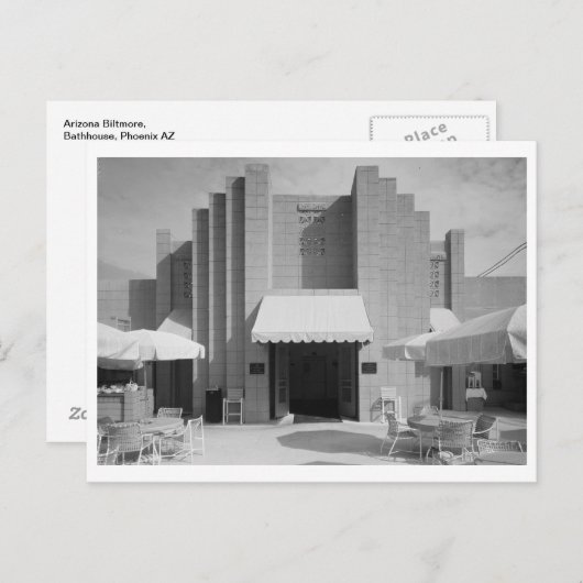 Arizona Biltmore, Bathhouse, Phoenix AZ Briefkaart (Voorkant / Achterkant)