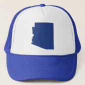Arizona Blue Snap Back Mesh Trucker Hat Pet (Voorkant)