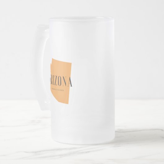 Arizona Born & Raised Matglas Bierpul (Voorkant links)