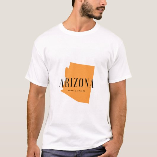 Arizona Born & Raised T-shirt (Voorkant)