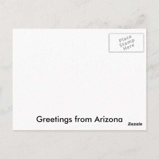 ARIZONA BRIEFKAART (Achterkant)
