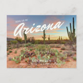 Arizona Bruiloft Save the Date Briefkaart (Voorkant)