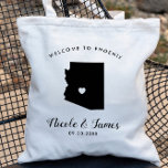 Arizona bruiloft welkomsttas, hotelgast tote bag<br><div class="desc">Het weekend is een cadeautas voor gasten uit de stad voor je bruiloft,  met afbeelding van Arizona. Vul tas met je favoriete godies.</div>
