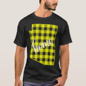 Arizona Buffalo Plaid Home State Country Yellow Pl T-shirt (Voorkant)
