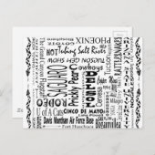 Arizona Buzz Words Briefkaart (Voorkant / Achterkant)