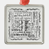 Arizona Buzz Words Metalen Ornament (Voorkant)