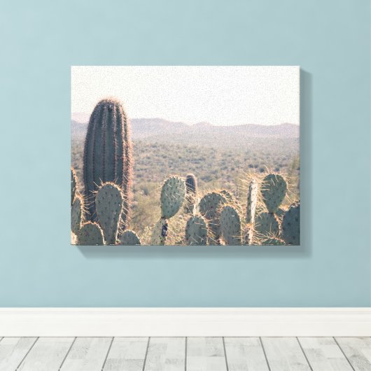 Arizona Cacti | Canvaskunst Canvas Afdruk (Insitu (Houten vloer))