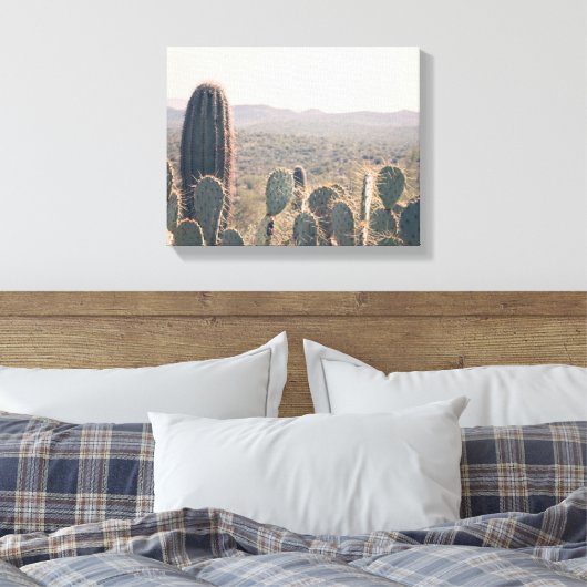 Arizona Cacti | Canvaskunst Canvas Afdruk (Insitu (Slaapkamer))