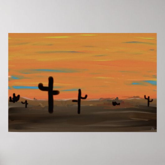 Arizona Cacti Poster (Voorkant)