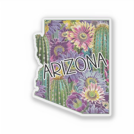 Arizona Cacti Sticker (Voorkant)
