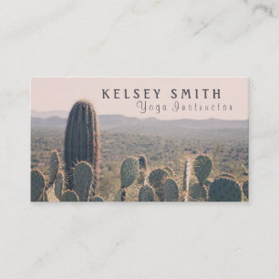 Arizona Cacti - Yoga Instructor   Visitekaartje