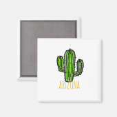 Arizona Cactus - AZ Souvenir Magneet (Voorkant / Achterkant)