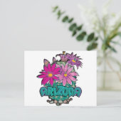 Arizona Cactus Blooms Briefkaart (Staand voorkant)