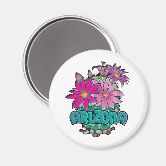 Arizona Cactus Blooms Magneet (Voorkant / Achterkant)