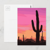 Arizona Cactus Desert Briefkaart (Voorkant / Achterkant)