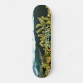 Arizona Cactus en Mountains Photo Skateboard Deck (Voorkant)