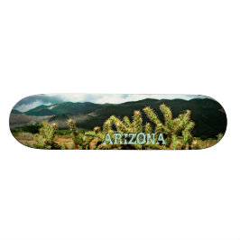 Arizona Cactus en Mountains Photo Skateboard Deck