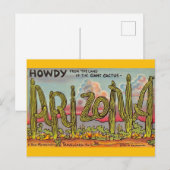 Arizona Cactus Groeten Briefkaart (Voorkant / Achterkant)