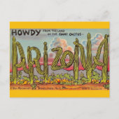 Arizona Cactus Groeten Briefkaart (Voorkant)