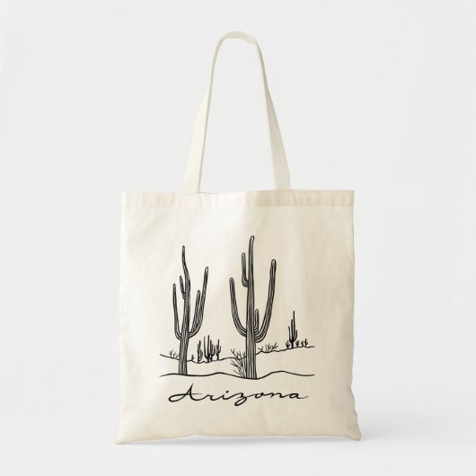 Arizona Cactus Land Tote Bag (Voorkant)