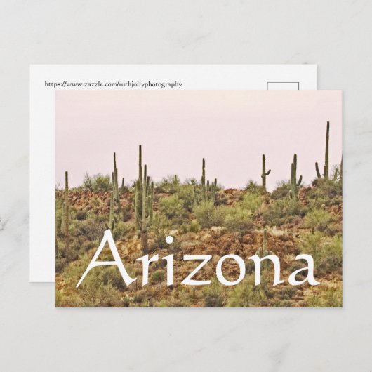 Arizona Cactus Landschap Briefkaart (Voorkant / Achterkant)