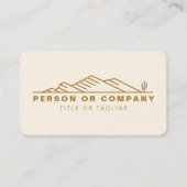 Arizona cactus landschapsarchitectuur of onroerend visitekaartje (Voorkant)