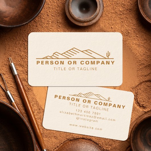 Arizona cactus landschapsarchitectuur of onroerend visitekaartje