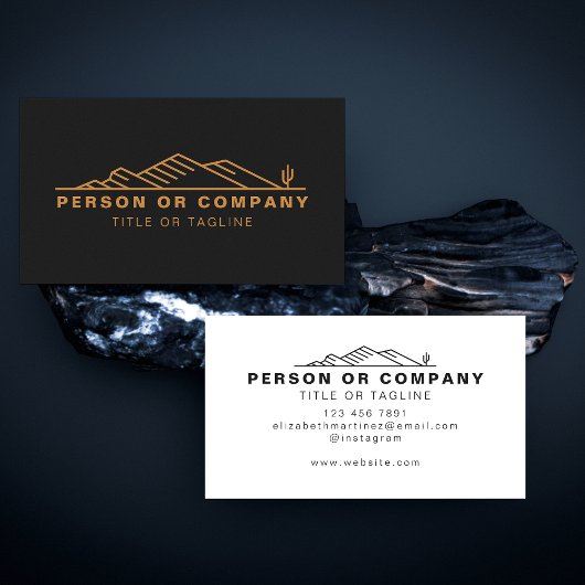 Arizona cactus landschapsarchitectuur of onroerend visitekaartje