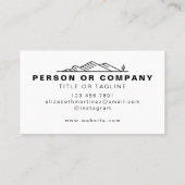 Arizona cactus landschapsarchitectuur of onroerend visitekaartje (Achterkant)