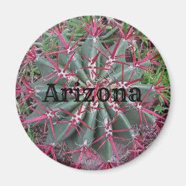 Arizona Cactus Photo Red Barrel Desert Plant Magneet