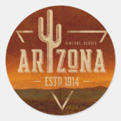  Arizona cactus reizen sticker (Voorkant)