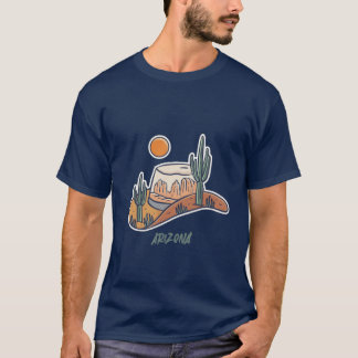 Arizona cactus state t-shirt