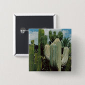 Arizona Cactus Vierkante Button 5,1 Cm (Voorkant /achterkant)
