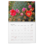 Arizona Cactus | Woestijnbloemen kiezen je jaar Kalender (Jan 2026)