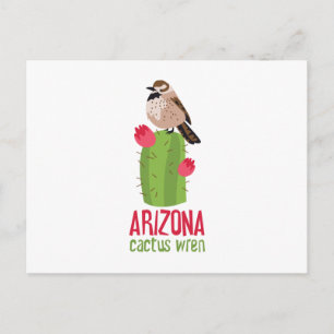 Arizona Cactus Wren Briefkaart