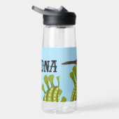 Arizona Cactus Wren Saguaro Cactus Illustratie Waterfles (Rechts)