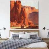“Arizona Canyon” door Edgar Payne Canvas Afdruk (Insitu (Slaapkamer))