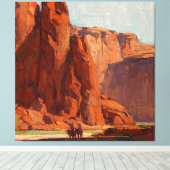 “Arizona Canyon” door Edgar Payne Canvas Afdruk (Insitu (Houten vloer))