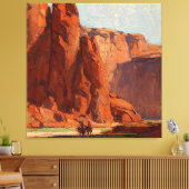 “Arizona Canyon” door Edgar Payne Canvas Afdruk (Insitu (Woonkamer))