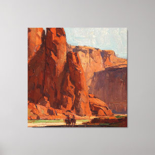 “Arizona Canyon” door Edgar Payne Canvas Afdruk