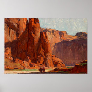 “Arizona Canyon” door Edgar Payne Poster