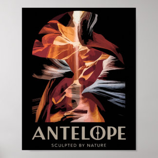 Arizona Canyon Wandeltocht Antelope Canyon  Poster