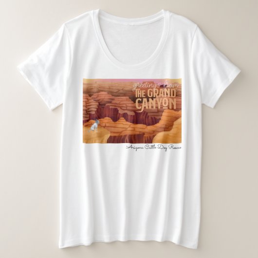Arizona Cattle Dog Rescue - Grand Canyon Grote Maat T-shirt (Design voorkant)
