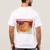 Arizona Cattle Dog Rescue - Hoefijzer Bend T-shirt (Achterkant)