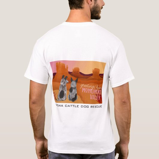 Arizona Cattle Dog Rescue - Monument (Valley) T-shirt (Achterkant)