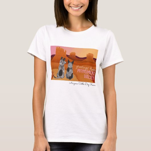 Arizona Cattle Dog Rescue - Monument (Valley) T-shirt (Voorkant)