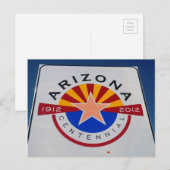 Arizona Centennial Bordkaart Briefkaart (Voorkant / Achterkant)